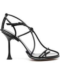 Lanvin - Straplight Leather Sandals - Lyst