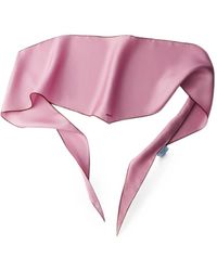 Prada - Printed Twill Scarf - Lyst