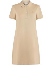 Lacoste - Robe-Polo À Logo Brodé - Lyst