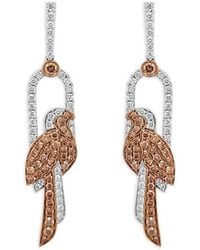 HYT Jewelry - Bird Diamond Drop Earrings - Lyst