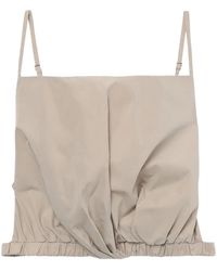3.1 Phillip Lim - Open-Back Ruched Crop Top - Lyst