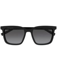 Saint Laurent - Sl 500 Rectangular-Frame Sunglasses - Lyst