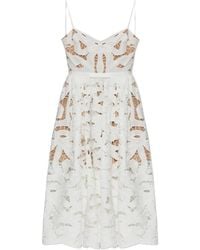 Self-Portrait - Jurk Met Strikdetail - Lyst