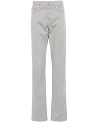 Kiton - Pressed-crease Straight Trousers - Lyst