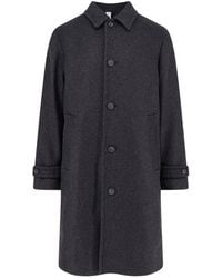 Hevò - Manteau Loconiad À Simple Boutonnage Et Motif Chevrons - Lyst