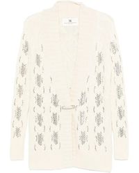 Ermanno Scervino - Open-Knit Cardigan With Textured Pattern And Relaxed Fit - Lyst