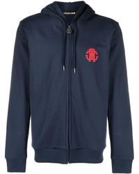 Roberto Cavalli - Sudadera con capucha y logo estampado - Lyst