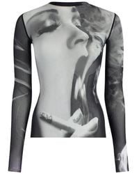 Jean Paul Gaultier - Smoking Long-Sleeve T-Shirt - Lyst