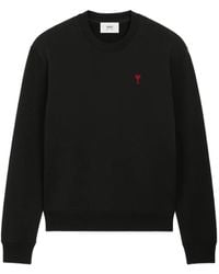 Ami Paris - Signature Monogram Cotton Sweatshirt - Lyst
