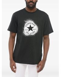 Converse - Chuck Taylor Distort Spray Paint Logo-Print T-Shirt - Lyst
