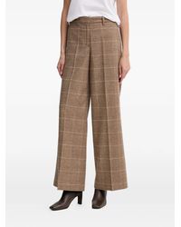 Marc O' Polo - Pantalones palazzo de cuadros - Lyst