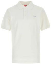 KENZO - Signature Logo-Embroidered Piqué Polo Shirt - Lyst