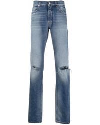 Versace - Vaqueros Rectos Con Efecto Envejecido - Lyst