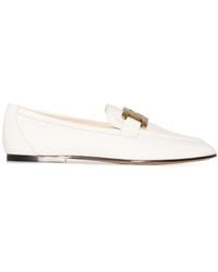 Tod's - Flat Shoes White - Lyst