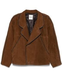 Sandro - Suede Jacket - Lyst
