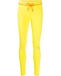 Off-White c/o Virgil Abloh - X Nike Logo Waistband Performance Leggings - Lyst