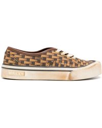 Bally - Lyder Graphic-print Leather Sneakers - Lyst