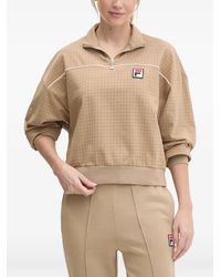 Fila - Liebau Patterned Half-Zip Sweatshirt - Lyst