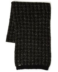 Twinset - Jacquard Knit Scarf With Houndstooth Pattern - Lyst