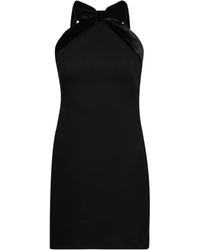 Miu Miu - Vestido corto con lazo de terciopelo - Lyst