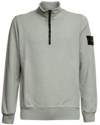 Stone Island - 6100070 Organic Cotton Fleece Sweatshirt - Lyst