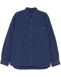 A.P.C. - Overhemd Met Zak En Knoopsluiting - Lyst