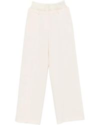 Patrizia Pepe - Lace Palazzo Trousers - Lyst
