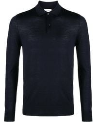 Ballantyne - Jersey-Wool Long-Sleeved Polo Shirt - Lyst