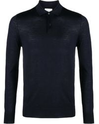 Ballantyne - Jersey-Wool Long-Sleeved Polo Shirt - Lyst