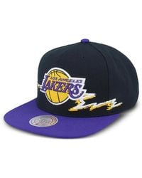 Mitchell & Ness - Los Angeles Lakers Nba Life Line Baseball Cap - Lyst