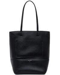 Patrizia Pepe - Logo-Print Leather Tote Bag - Lyst
