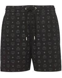 MCM - Monogram Print Shorts - Lyst