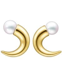 Tasaki - Boucles D'Oreilles Danger Horn En 18Ct - Lyst