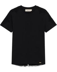 Blumarine - Lace-Trim T-Shirt - Lyst