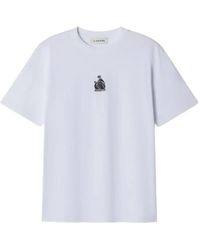 Lanvin - Mother And Child Embroidered Cotton Jersey T-Shirt - Lyst