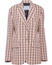 Prada Blazer a quadretti - Bianco