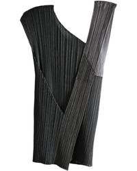 Pleats Please Issey Miyake - Pointe Pleated Asymmetric Top - Lyst