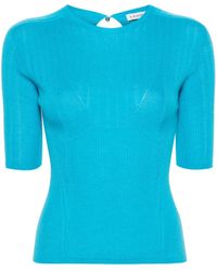 Lanvin - Panelled Knitted Top - Lyst