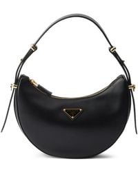 Prada - Arqué Mini Leather Shoulder Bag - Lyst