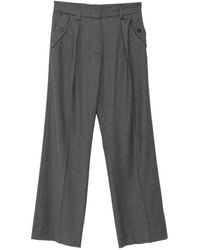 Antonelli - Salice Pleated Wide-Leg Trousers - Lyst