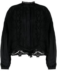 Isabel Marant - Sangallo Lace Embroidered Blouse - Lyst