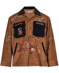 BAZISZT - Gentle Embroidered Corduroy Jacket - Lyst