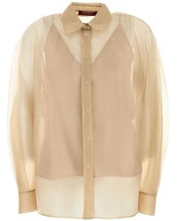 Max Mara - Ovale Organza Shirt - Lyst