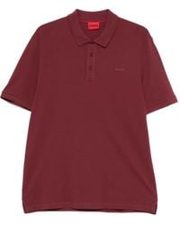 HUGO - Donos Logo-Detail Polo Shirt - Lyst
