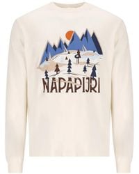 Napapijri - Graphic-Print Long-Sleeve T-Shirt - Lyst