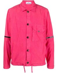 Stone Island - ロゴ シャツジャケット - Lyst