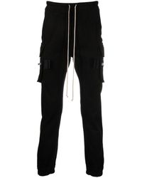 pantalons en chinos voor Casual broeken Heren Kleding voor voor Broeken Rick Owens Katoen Broek Met Ritsdetail in het Zwart voor heren 
