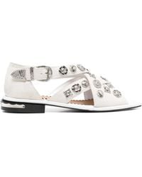 Toga - Cross-Strap Sandals - Lyst