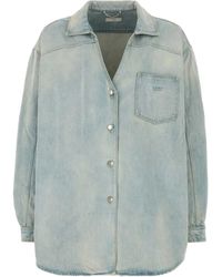 1989 STUDIO - Stone-Wash Denim Shirt - Lyst