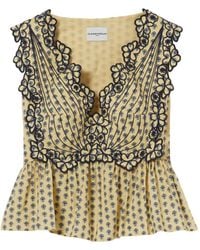 Claudie Pierlot - Embroidery. Blouse - Lyst